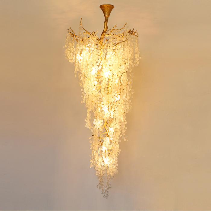 Arianna Blossom Petal Detail Grand Staircase Chandelier