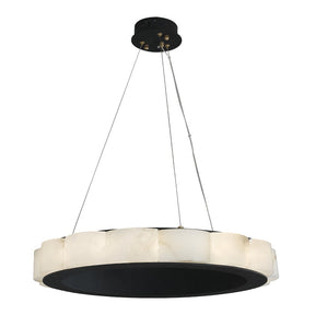 Moden Marble Round Chandelier Black