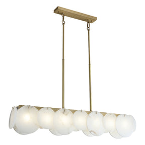 Glow Marble Linear Chandelier