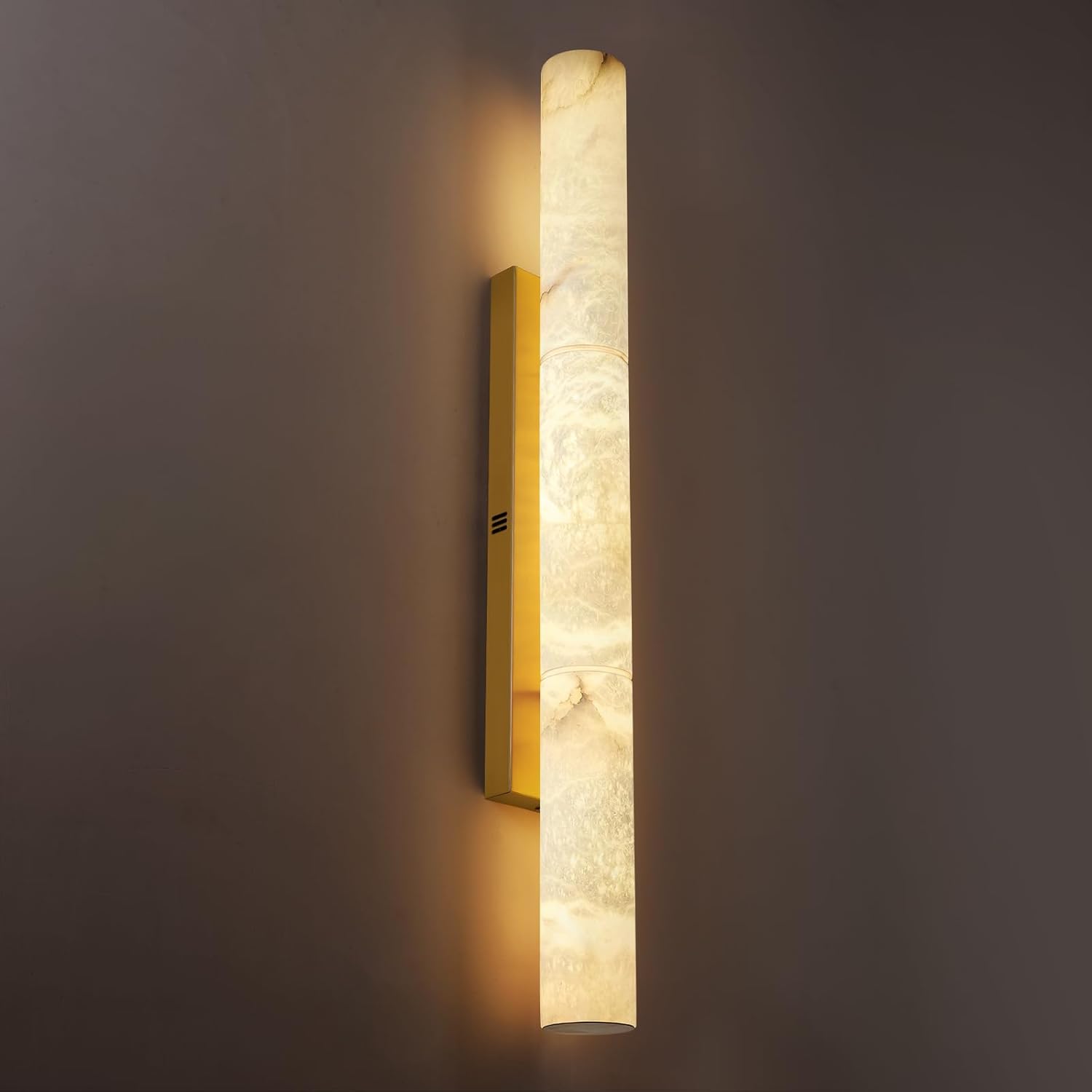 Sylvia Palladian Alabaster Wall Sconce 20" 36"H#size_36",finish_brass