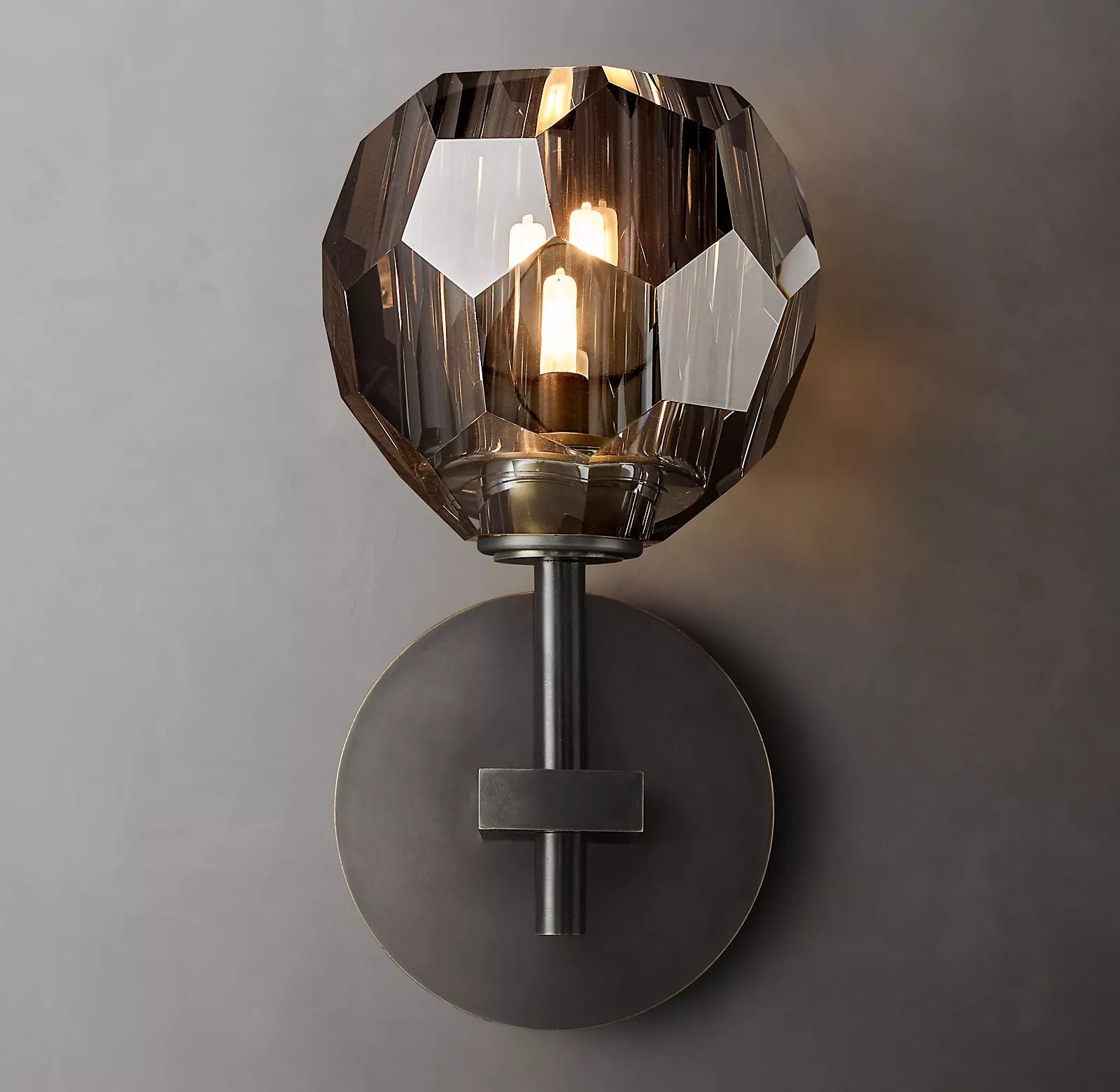 Belle De Crystal Ball Short Wall Sconce