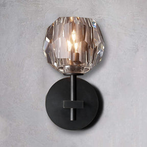 Belle De Crystal Ball Short Wall Sconce