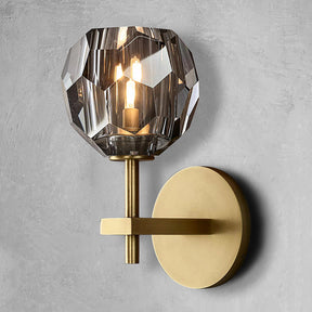 Belle De Crystal Ball Short Wall Sconce