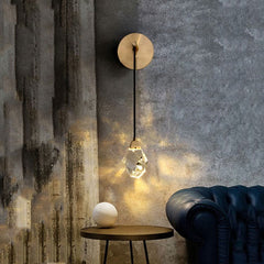 Crystal Masonry Wall Sconce Using Cord