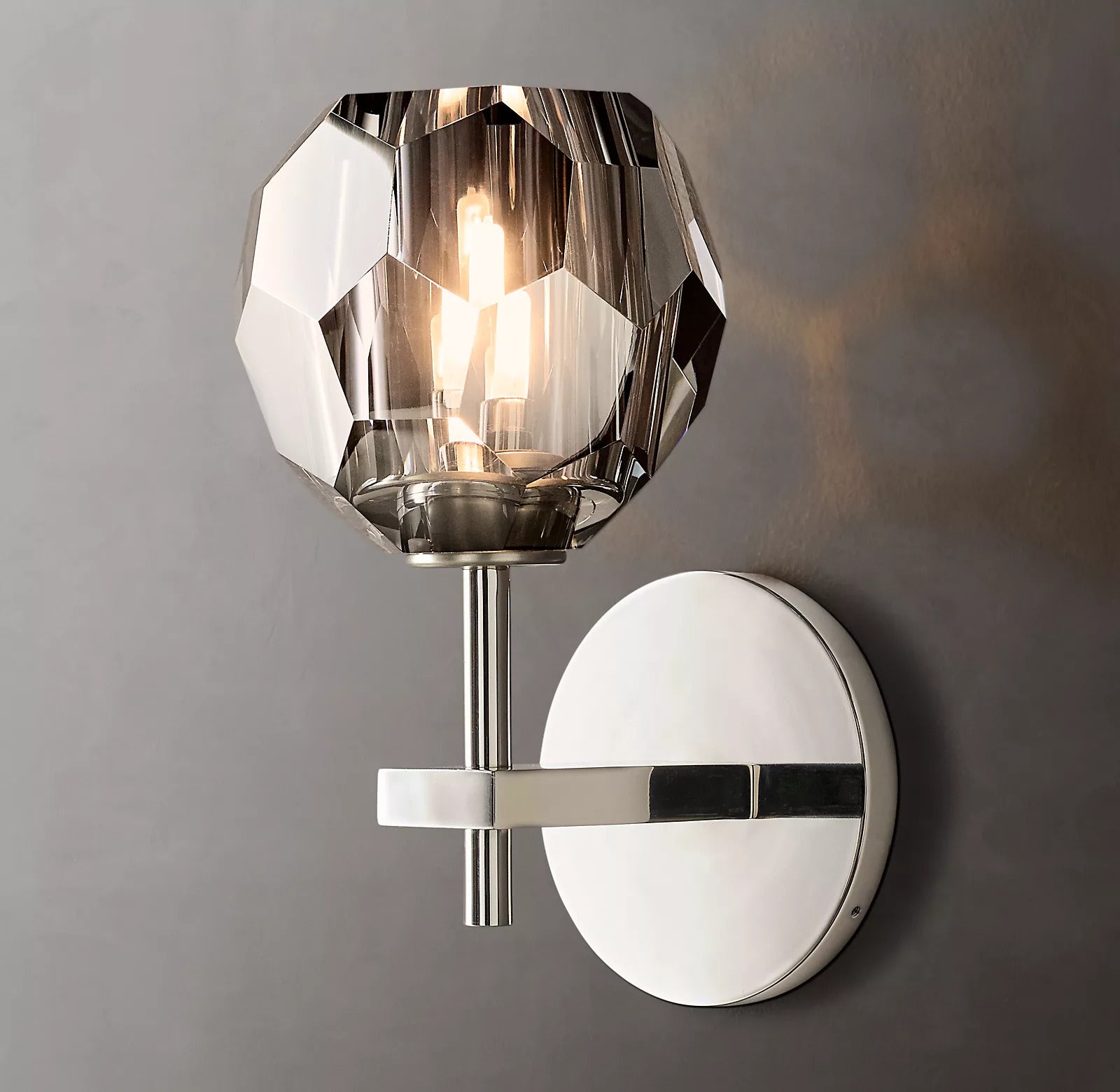 Belle De Crystal Ball Short Wall Sconce