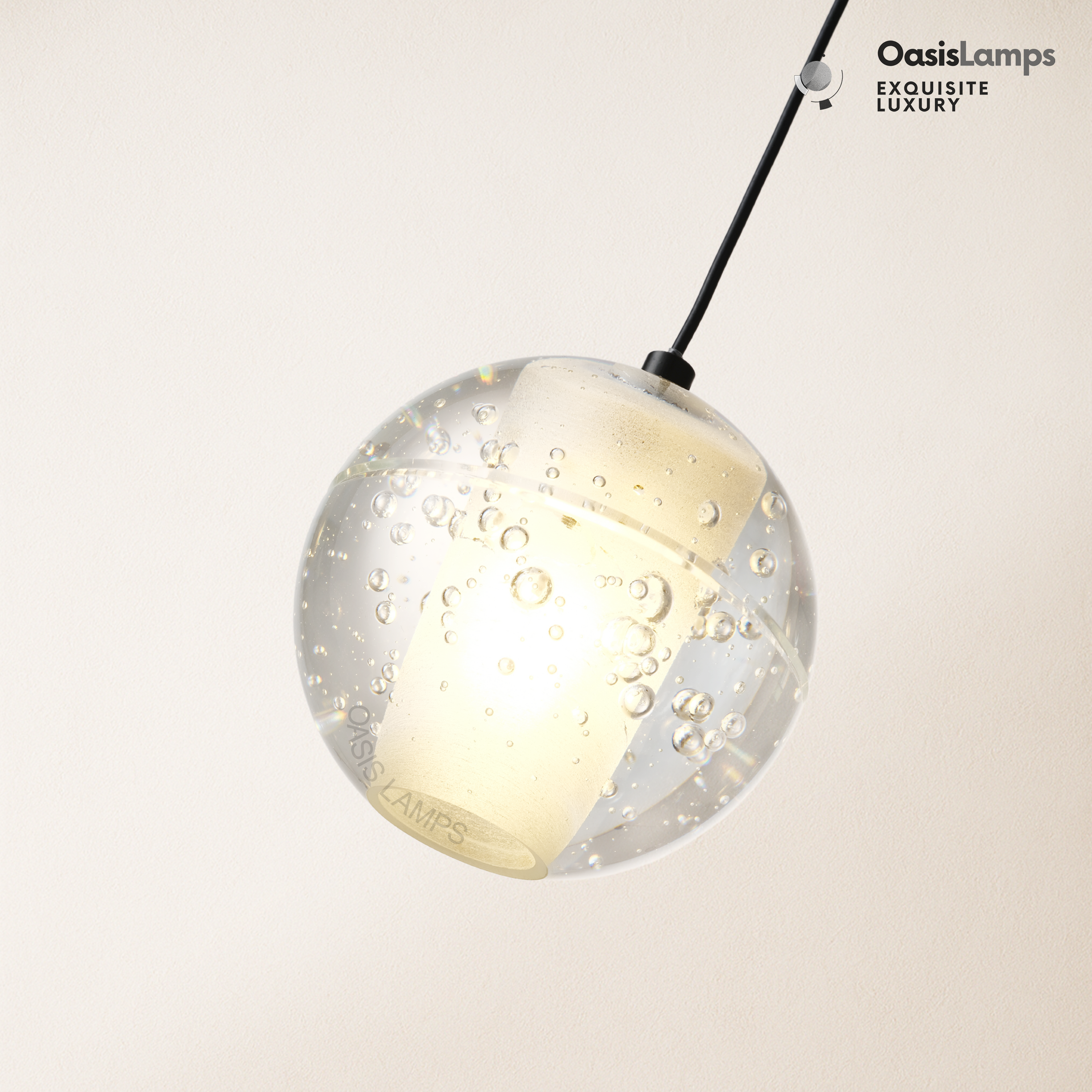 Pearl Ball Ceiling Pendant#Color_Black