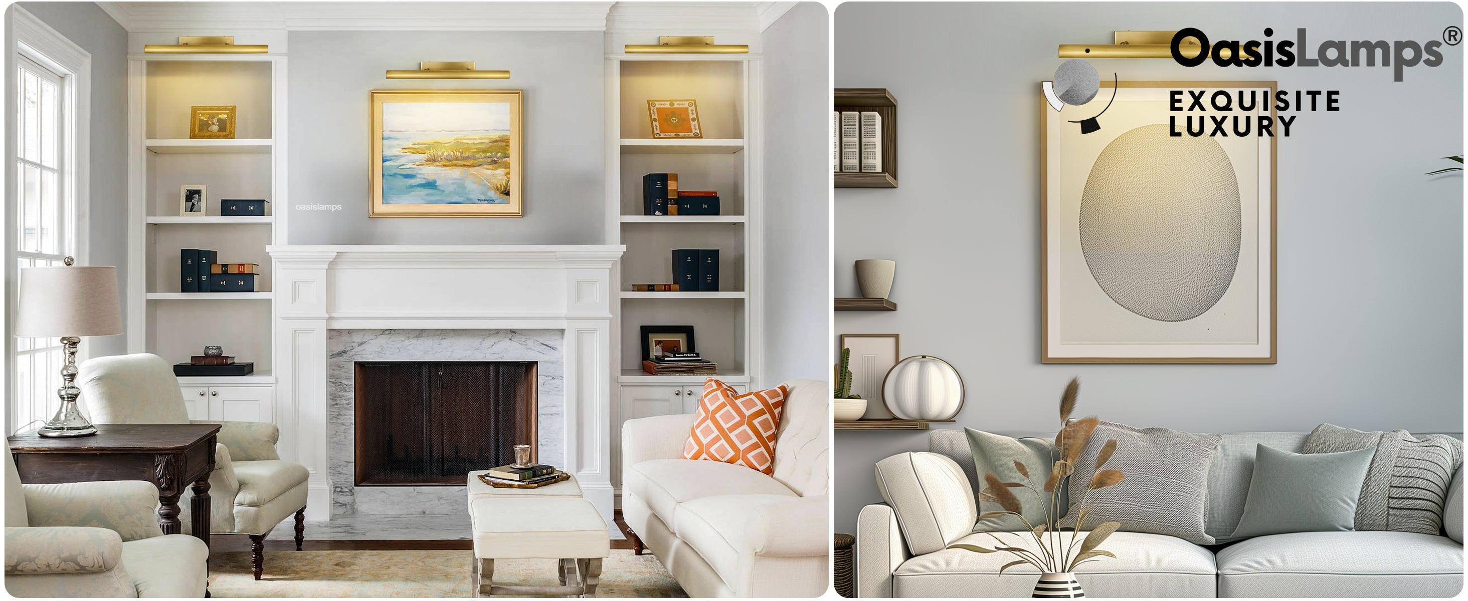 ArtGlow Picture Light Wall Sconce 18" 24" 30"W#Color_Brass,size_24"