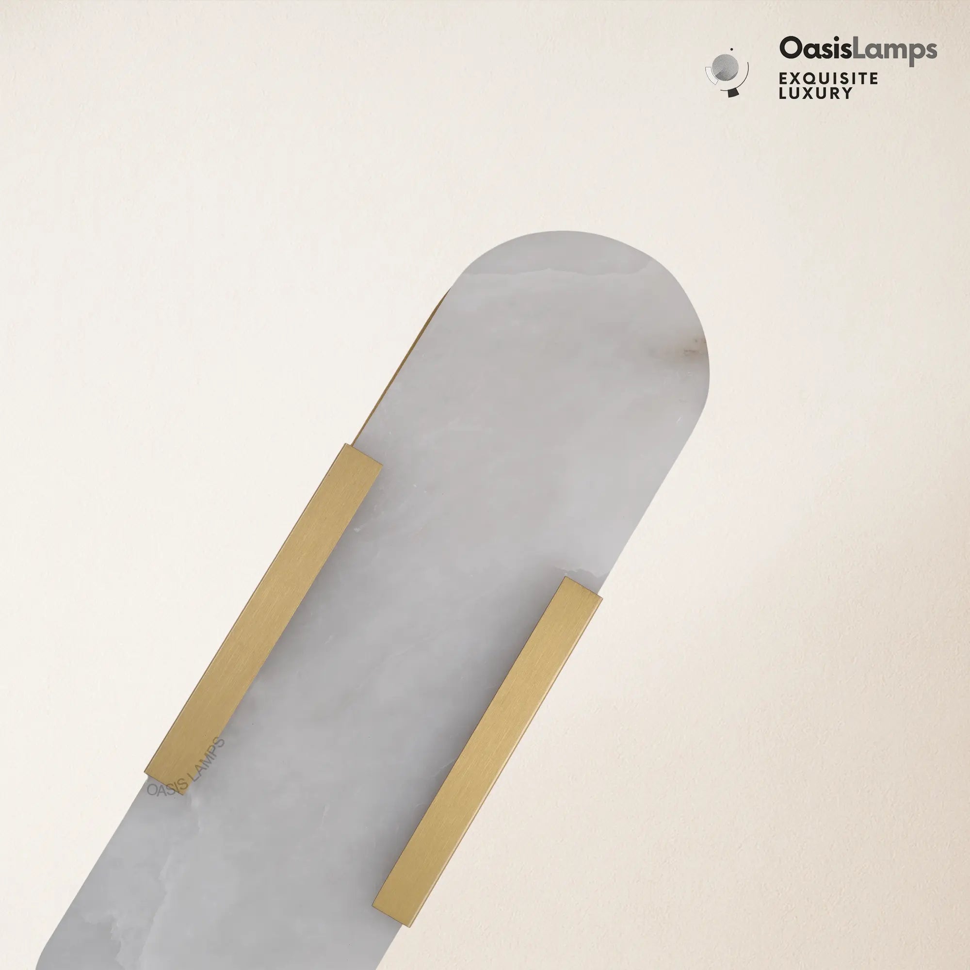 OpalEdge Alabaster Wall Sconces 13.8" 20"H#Color_Brass