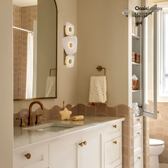 Moira Alabaster  3 Lights Wall Sconce