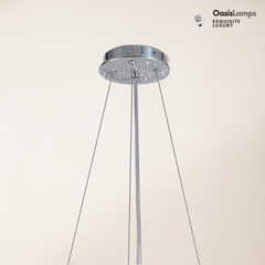 Frostleaf Branch Halo Chandelier 48"D#Color_Silver