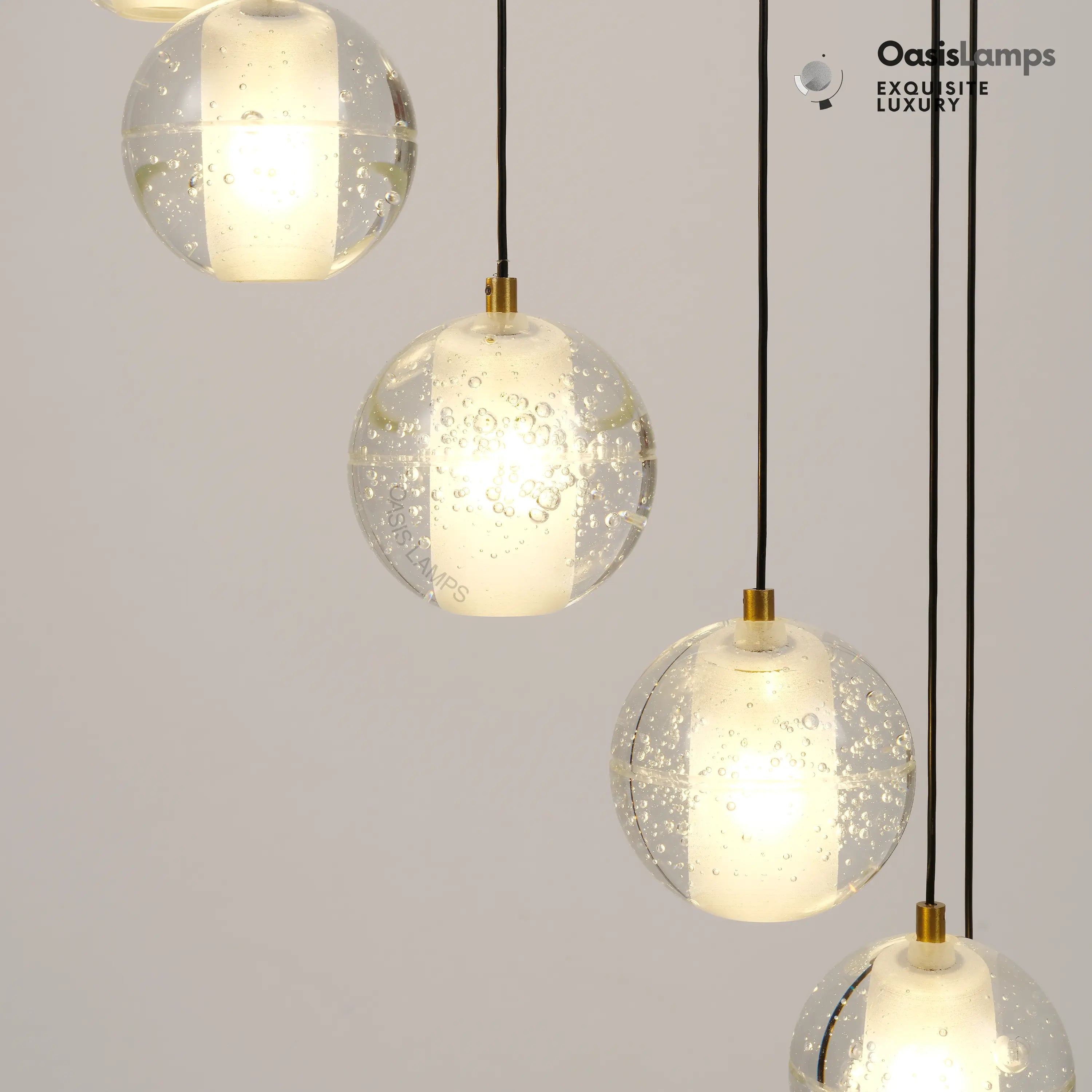 Pearl Ball Ceiling Chandelier 14 20 LightPearl Ball Ceiling Pendant#Color_Brass