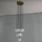 Belle Round Cluster Chandelier Clear / Smoky 14" 19" 24" 30" 40"