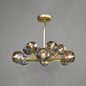 Belle Round Chandelier Clear and Smoke 24'' 36'' 48'' 60'' 72''