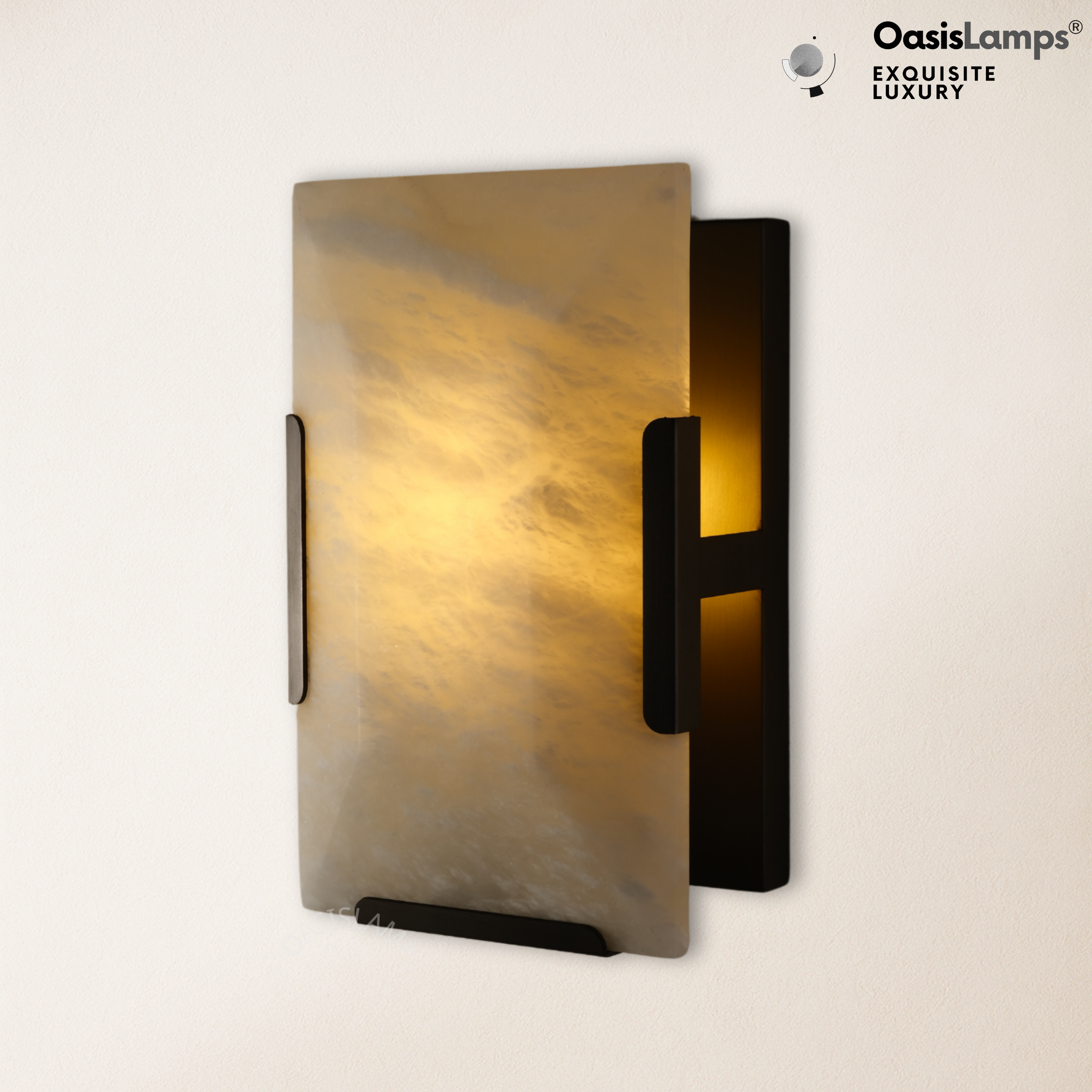 Maris Alabaster Wall Sconce 9.8"H#color_bronze