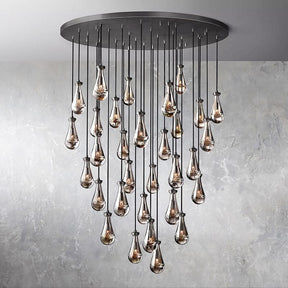 Customize-Raindrop Round Chandelier D 72"