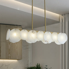 Glow Marble Linear Chandelier