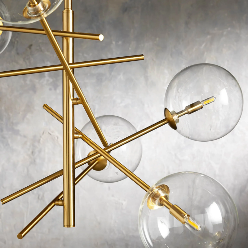 Modern Apolo Glass Ball Chandelier