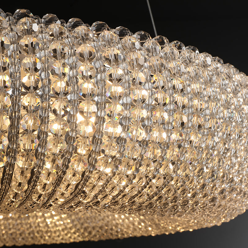 Aura Round Crystal Led Ring Chandelier 32'' 41'' 59''