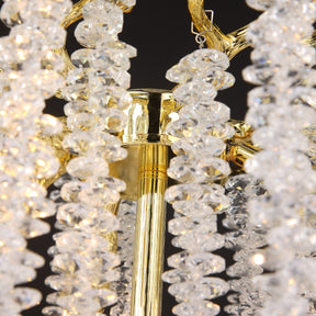 Justin Gold Coin Crystal Table Lamp For Bedroom