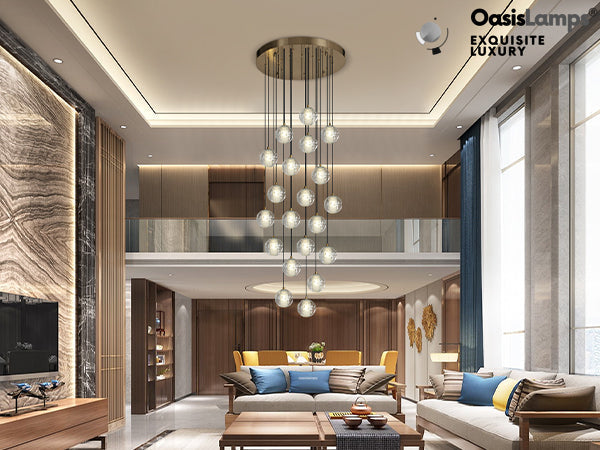 Pearl Ball Ceiling Chandelier 14 20 Light#Color_Black,size_20-light