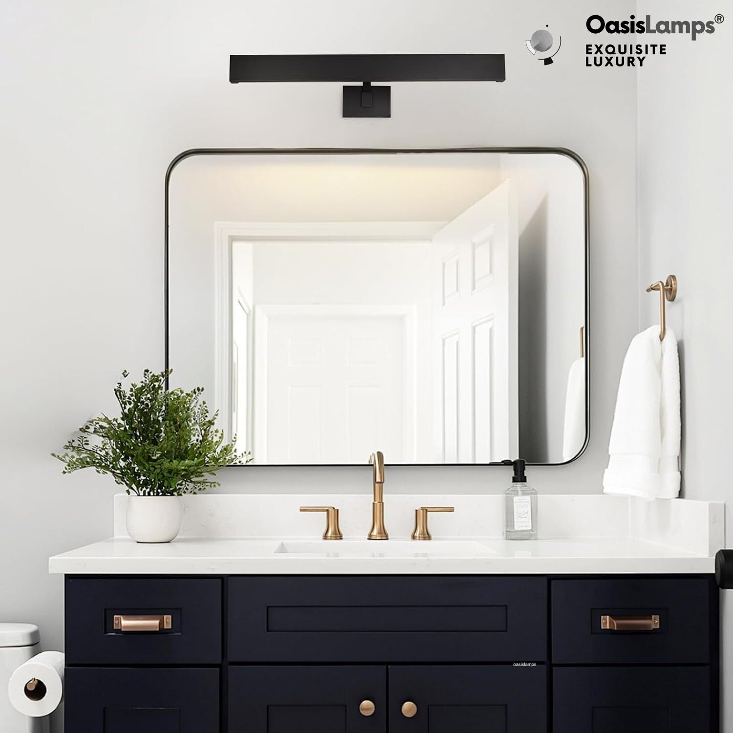 Brushed Radiance Picture Light 24"W#Color_Black,size_24"