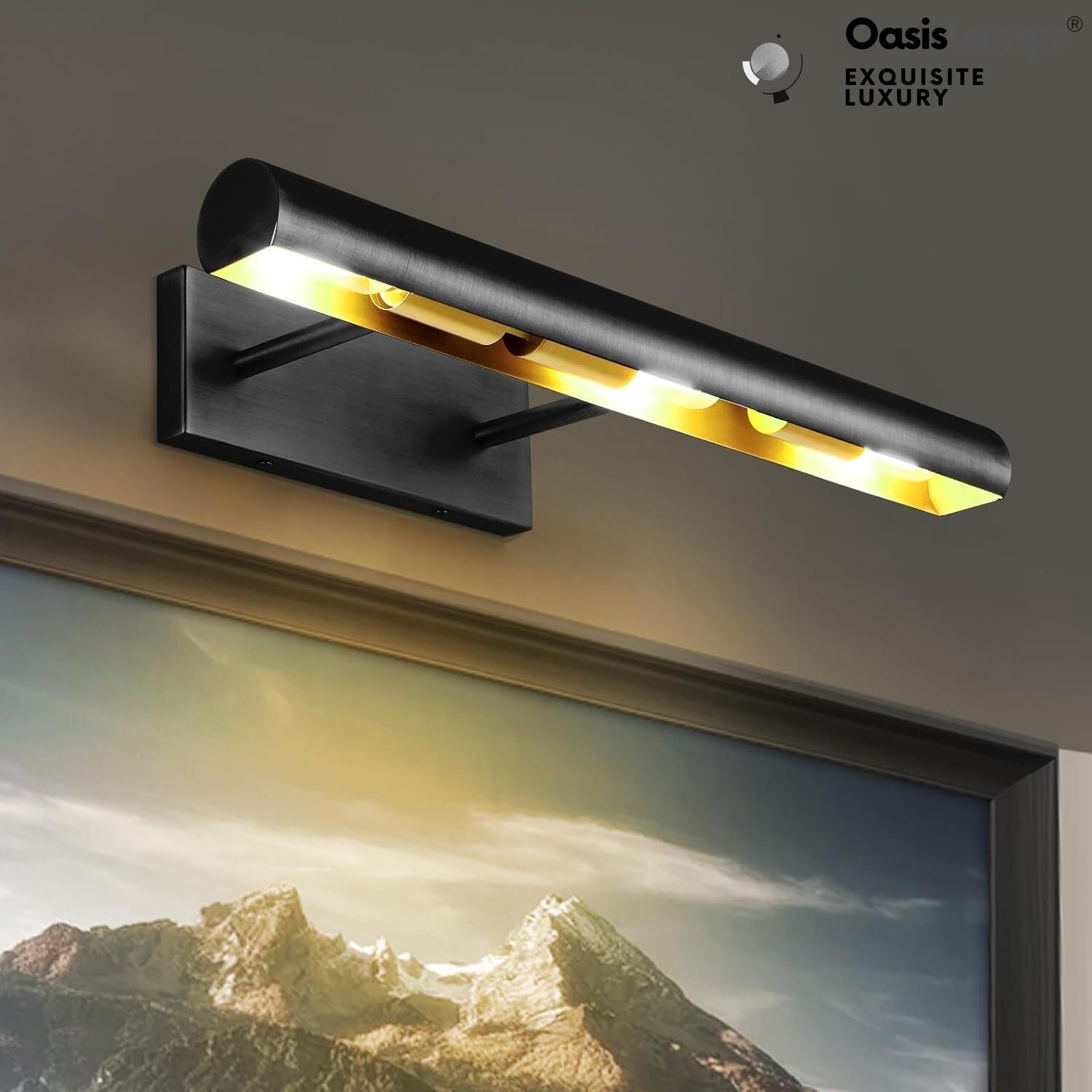 ArtGlow Picture Light Wall Sconce 18" 24" 30"W#Color_Black,size_24"