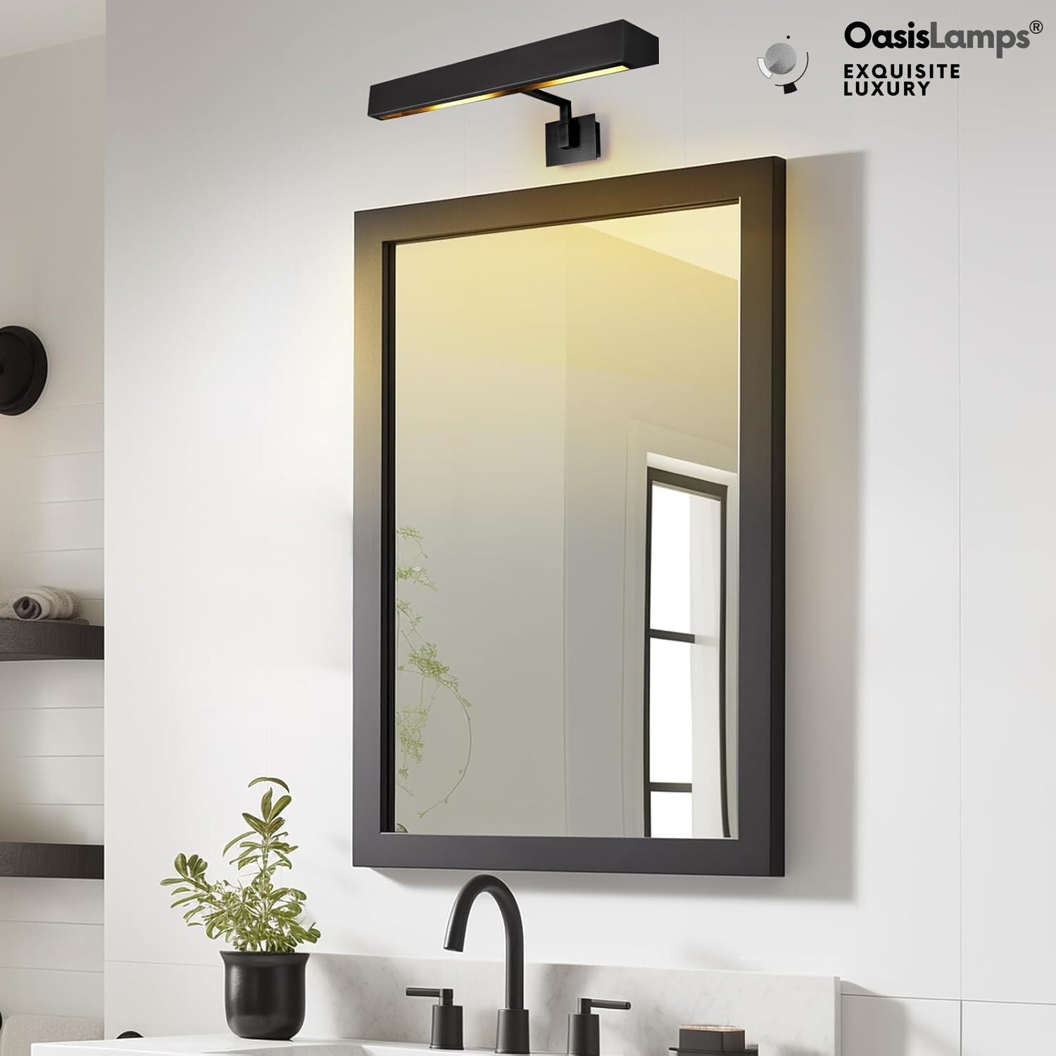 Brushed Radiance Picture Light 24"W#Color_Black,size_24"