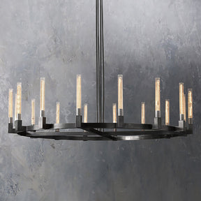 Clean Lines Round Chandelier D 72"