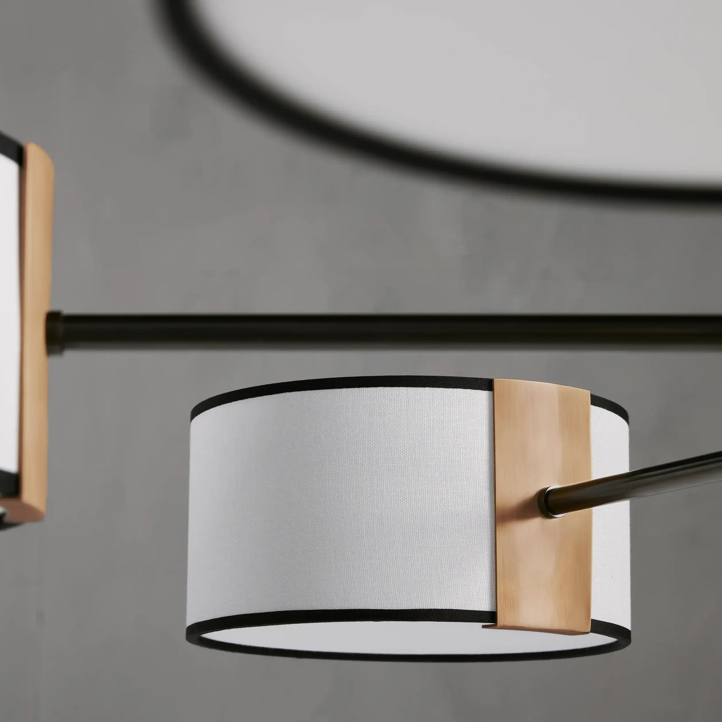 Daphne Round Linen Chandelier 48" 60"D