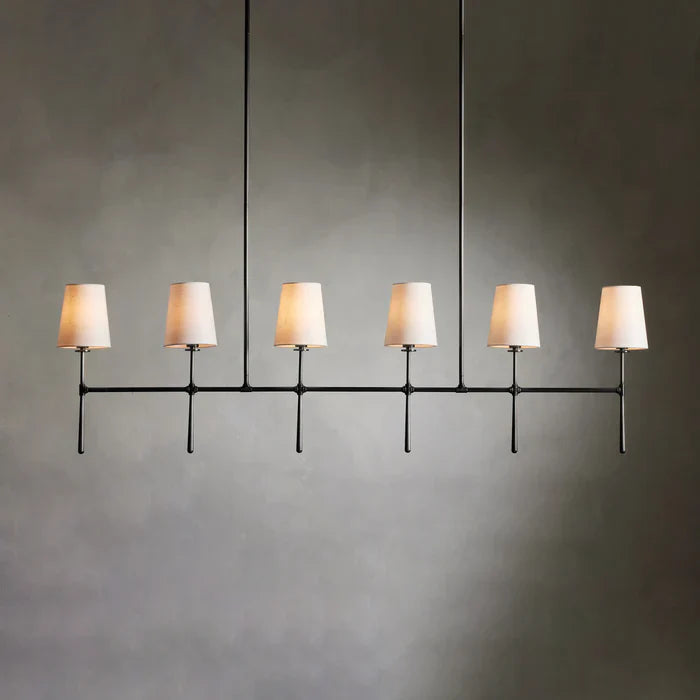 Rhodes Brass Linear Chandelier