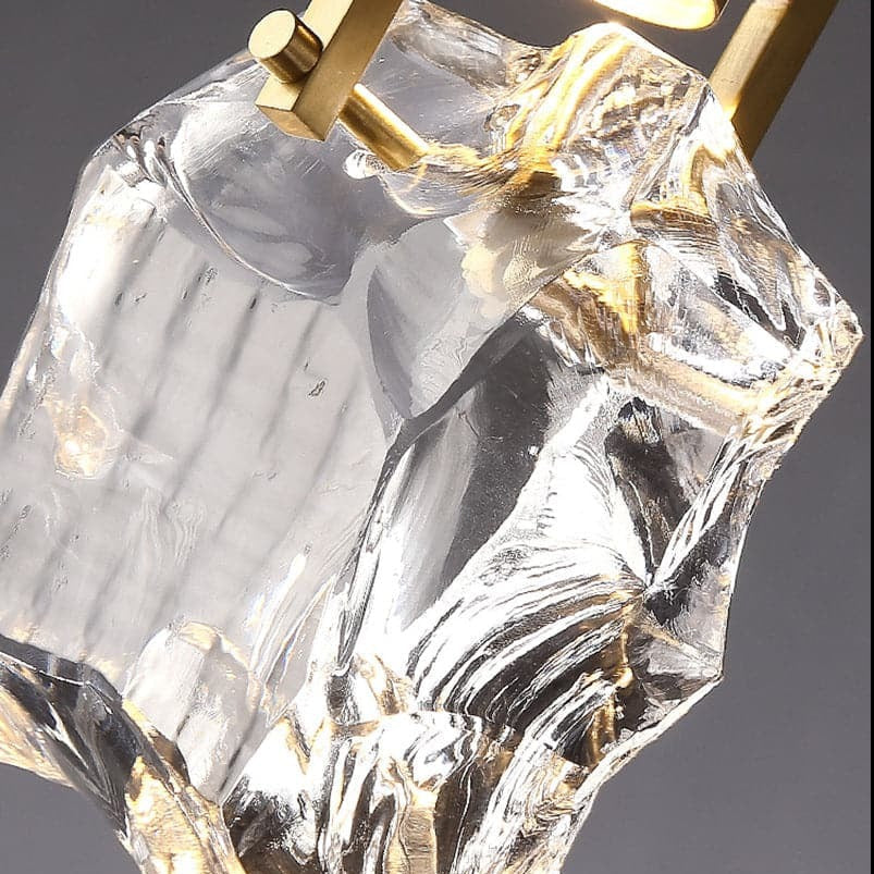 Irregular Modern Crystal Shad Wall Sconce H11"
