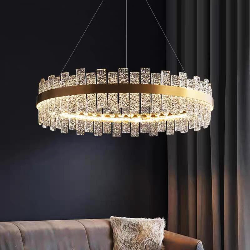 Flake Modern style Round crystal chandelier Flake crystal Chandelier