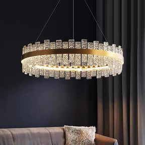 Flake Modern style Round crystal chandelier 32" 39"