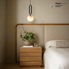 Dadaly Alabaster Small Art Ball Pendant