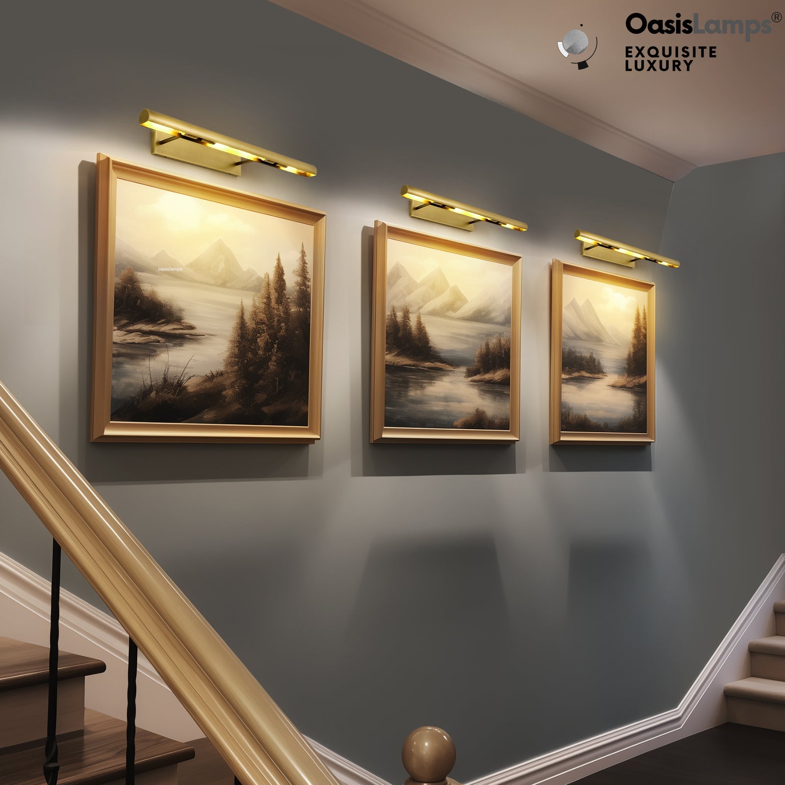 ArtGlow Picture Light Wall Sconce 18" 24" 30"W#Color_Brass,size_24"