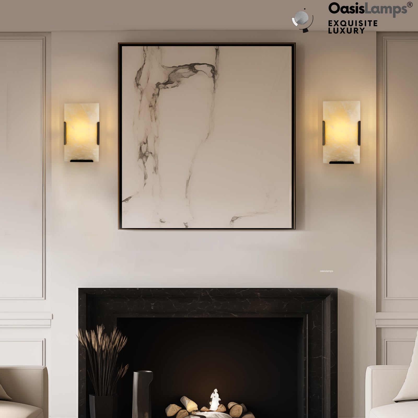 Maris Alabaster Wall Sconce 9.8"H#color_bronze