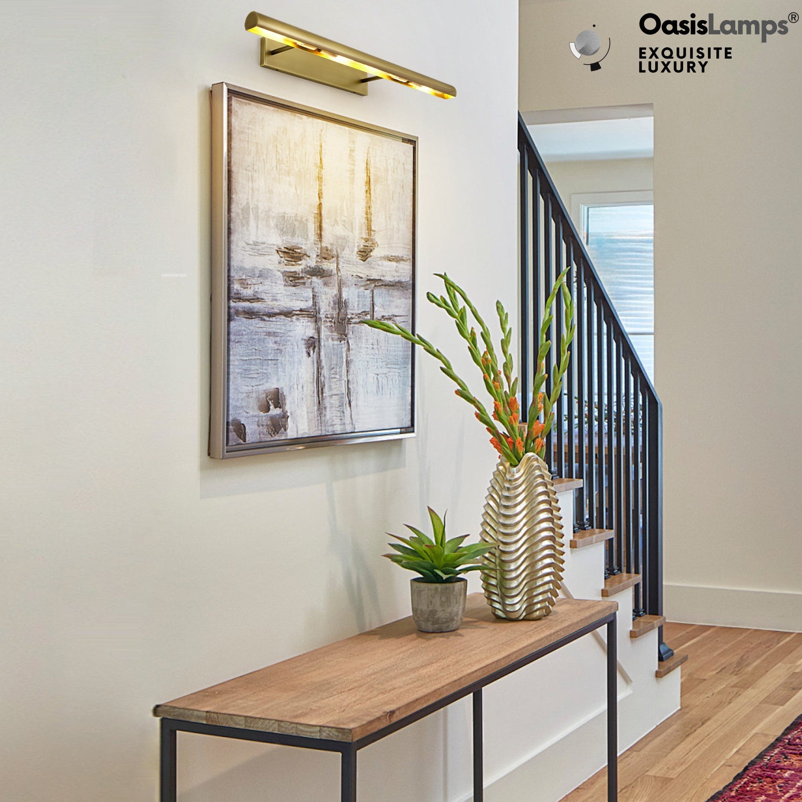 ArtGlow Picture Light Wall Sconce 18" 24" 30"W#Color_Brass,size_30"