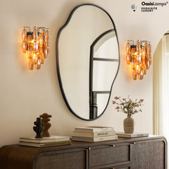 Celestial Drop Wall Sconce 19.6"H#color_black