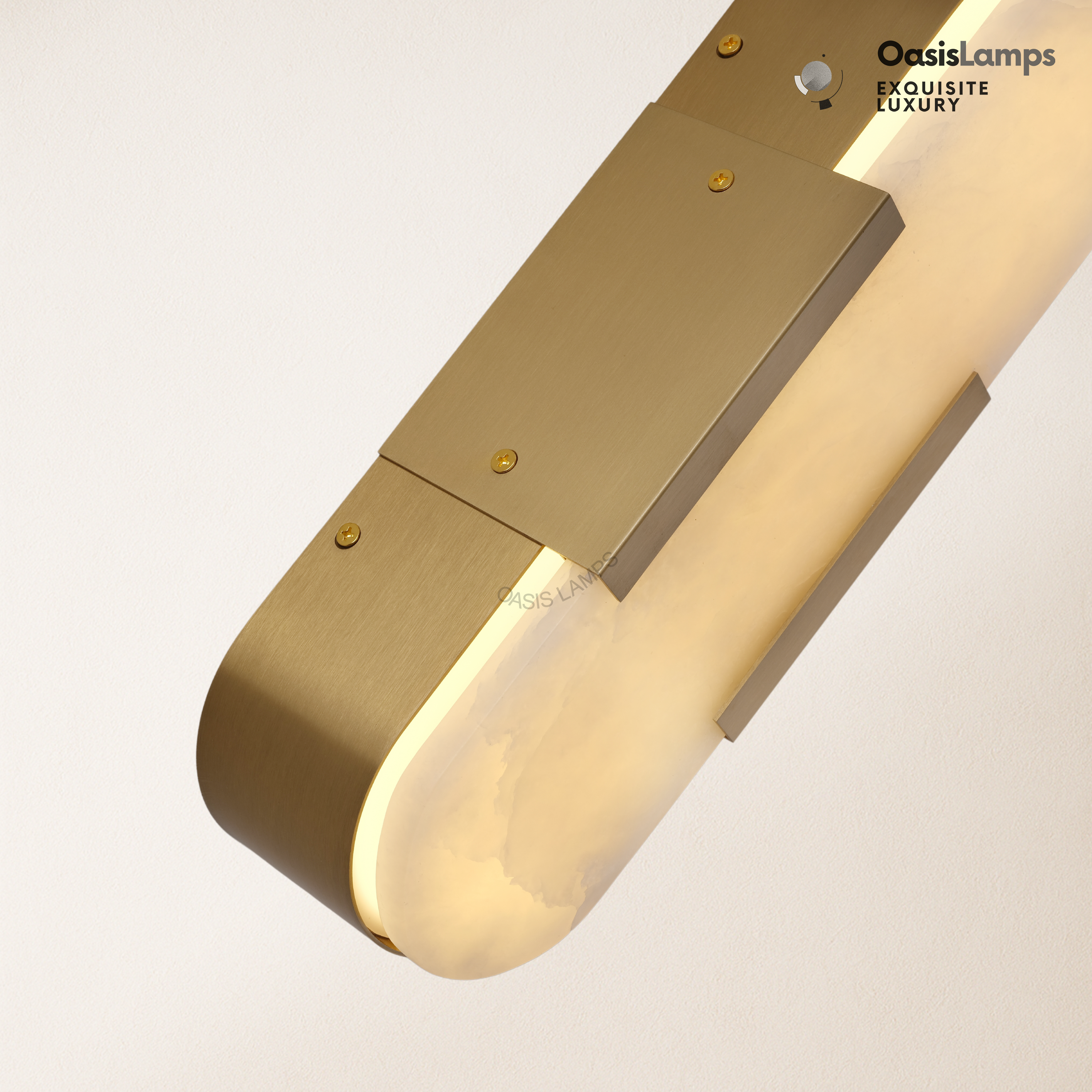 OpalEdge Alabaster Wall Sconces 13.8" 20"H#Color_Brass