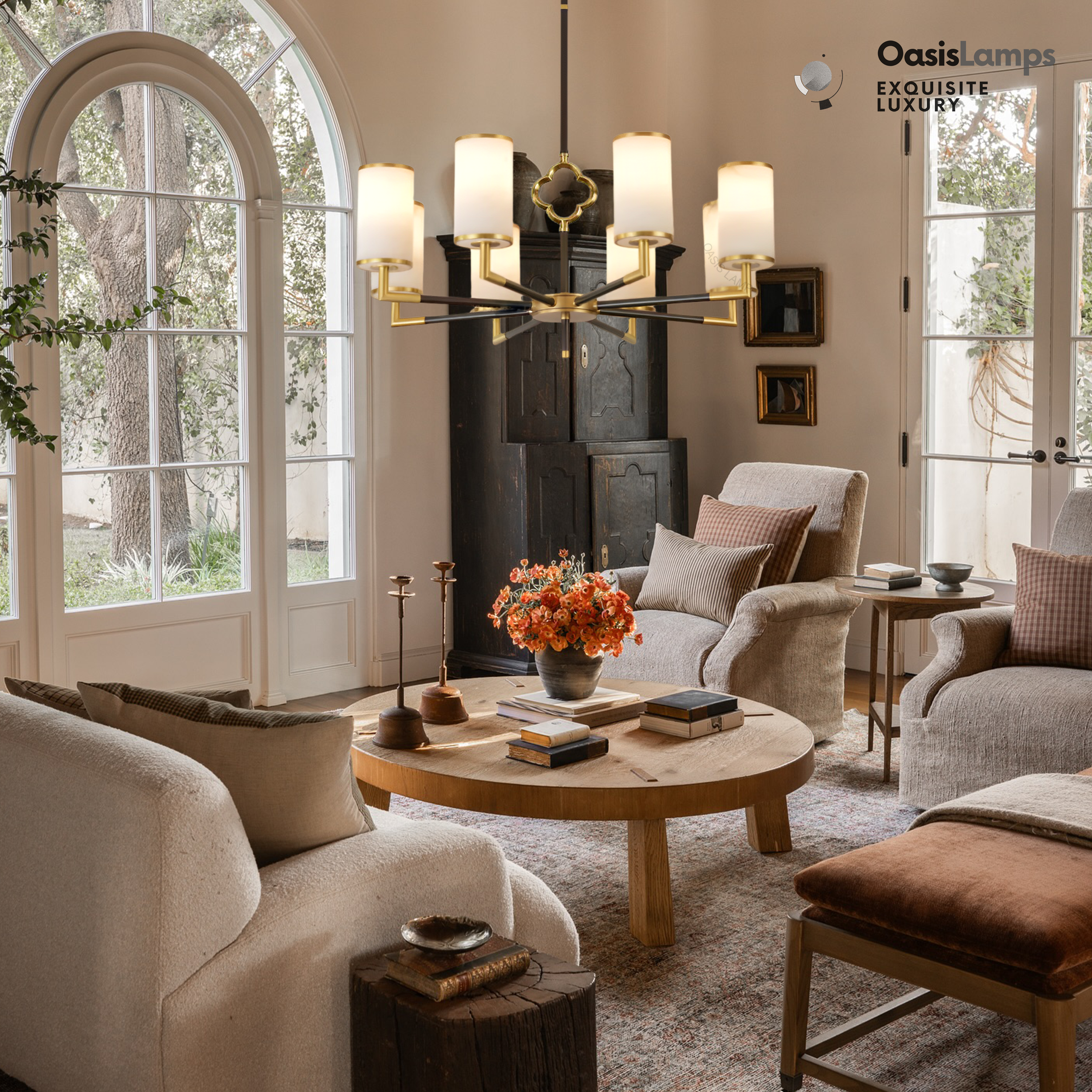 #Color_Brass,#Size_8-Lights 34"D