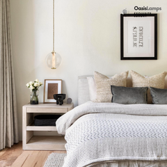 Auroba Alabaster Tube Glass Globe Pendant