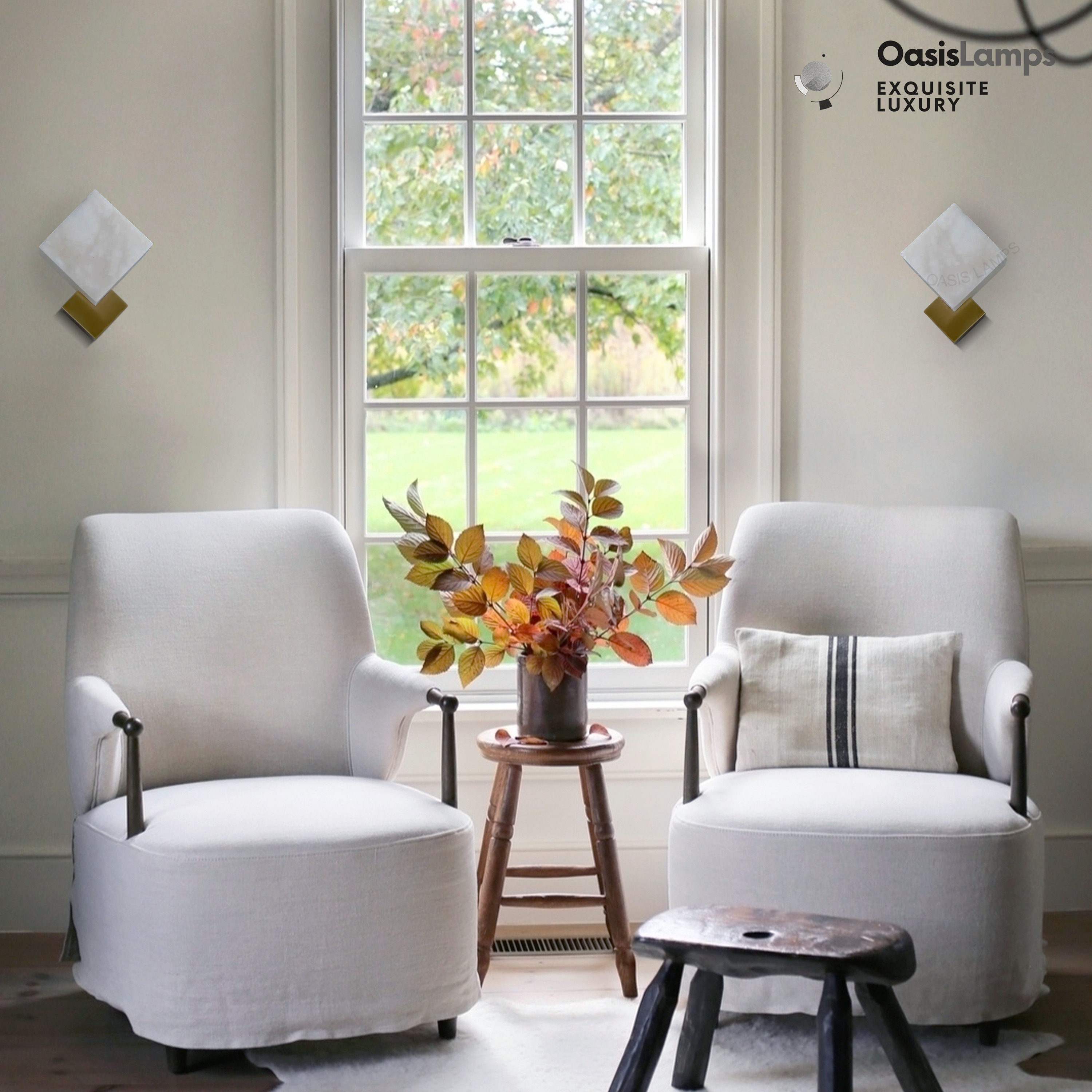 Dave Gats Alabaster Wall Sconce