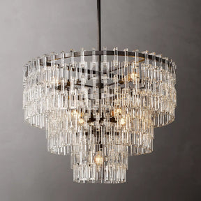 Marignac Crystal Chain  Multi-Tier Round Chandelier 36" 48" 60"