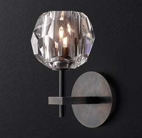 Belle De Crystal Ball Short Wall Sconce