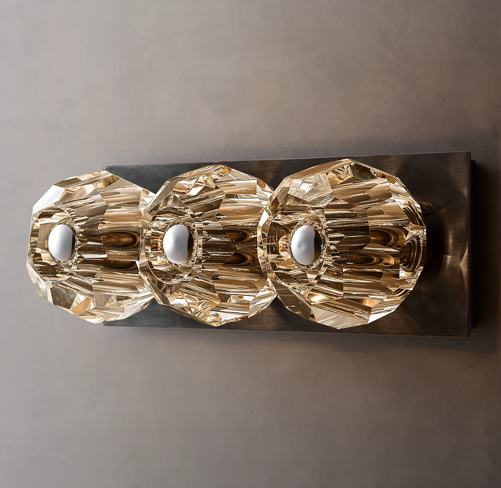 Belle De Crystal Ball Linear Wall Sconce