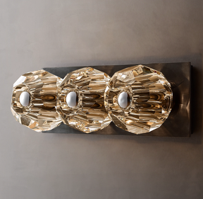 Belle De Crystal Ball Linear Wall Sconce