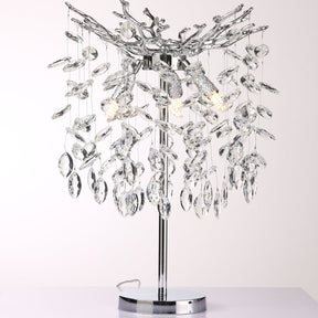 Flavia Clear Crystal Table Lamp For Bedroom