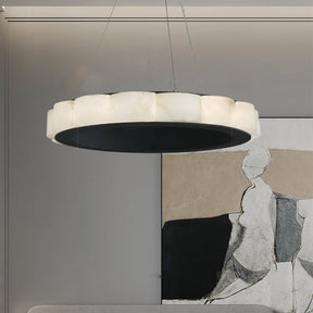 Moden Marble Round Chandelier Black