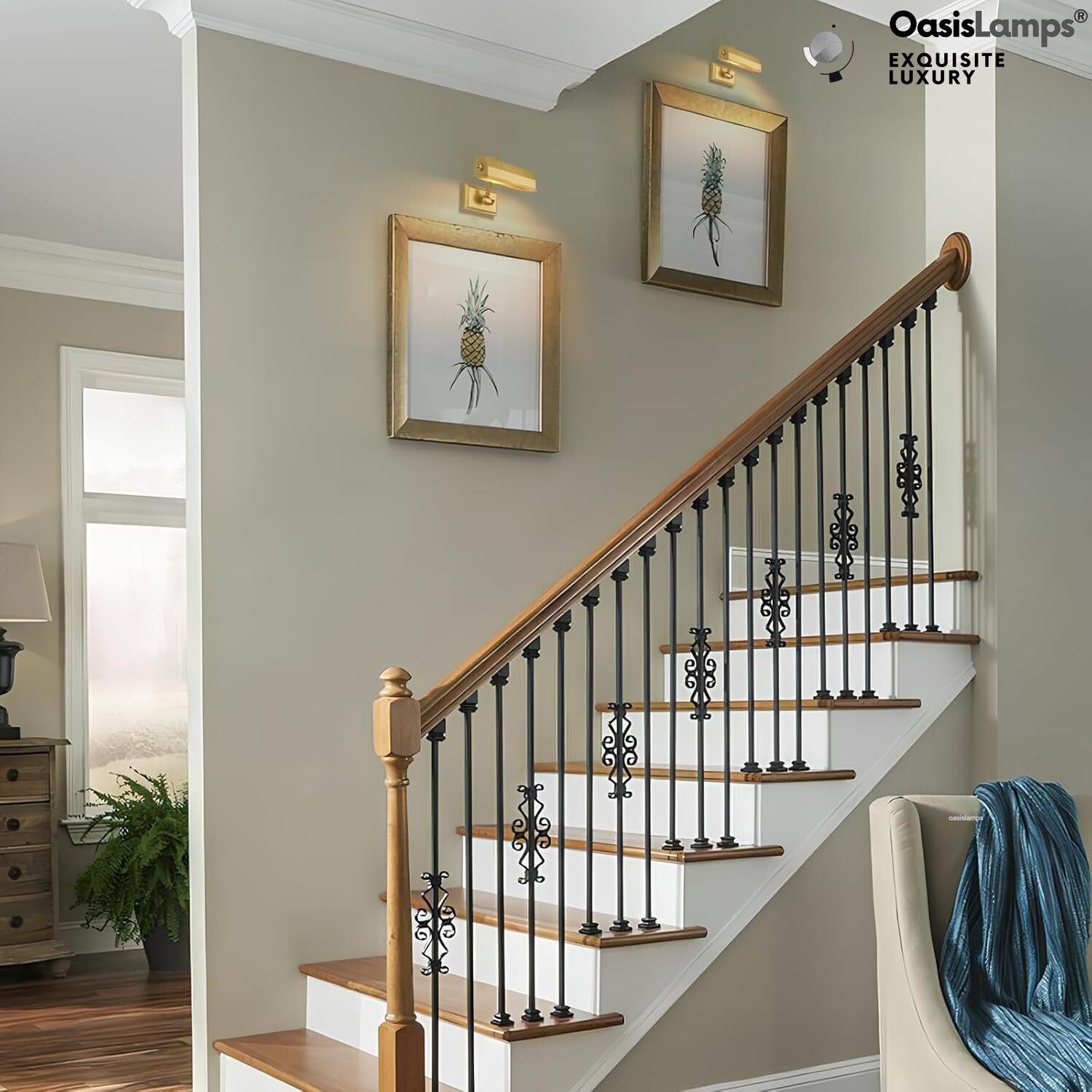 Galleria Glow Picture Light 8" 18"W#Color_Brass,size_8"W