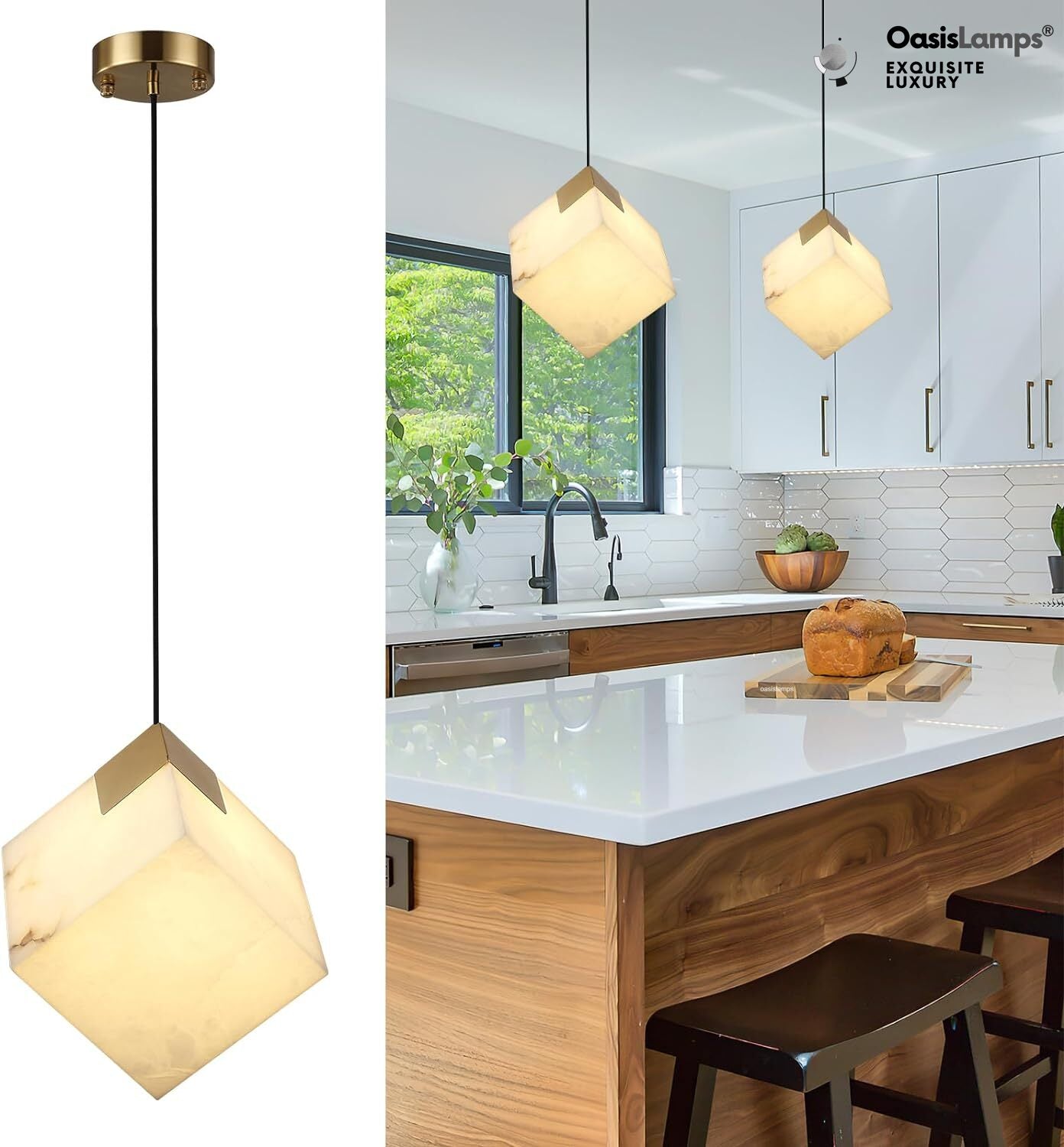 Dave Alabaster Pendant Light